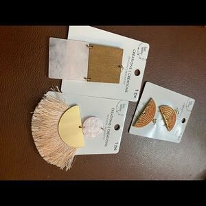 NWT jewelry findings lot of 3 pink  # 0800